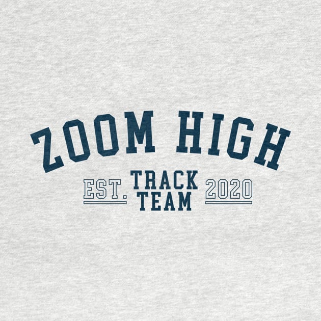 Zoom High Track Team Gym Shirt (Navy) by stickerfule